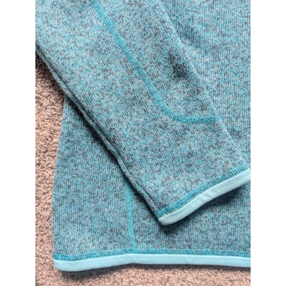 Patagonia Womens M Better Sweater Pullover 1/4 Zip Blue Teal Long Sleeve Outdoor - Picture 5 of 10